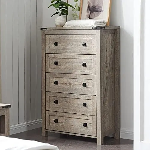 Farmhouse 5-Drawer Tall Dresser