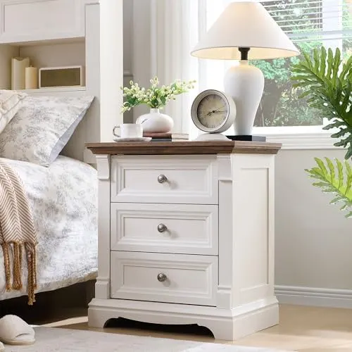 Farmhouse 6-Drawer Wide Dresser, 54" in Antique White